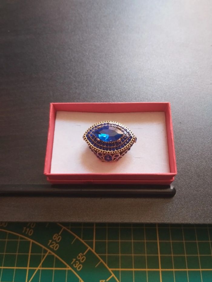 Bague vintage Marquise avec coffret cadeau - photo numéro 2