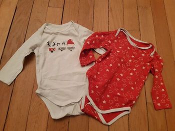 Lot de 2 bodies Verbaudet (6M)