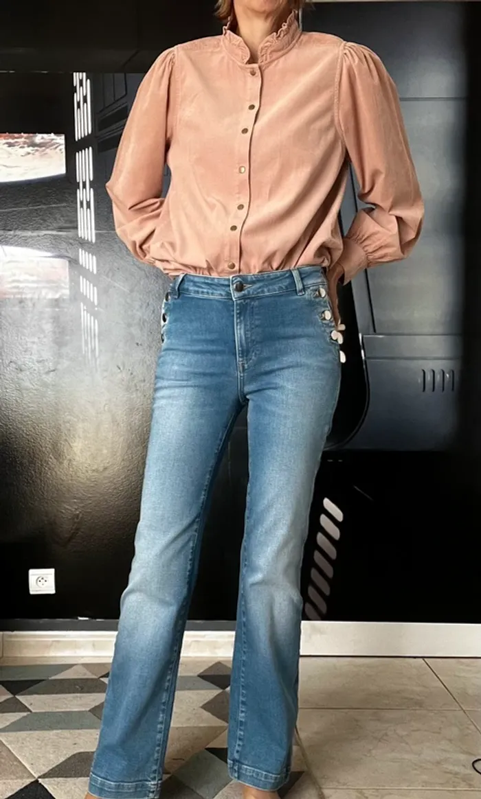 Jeans Ninon T36 évasé flare wideleg Maison 123 - photo numéro 2
