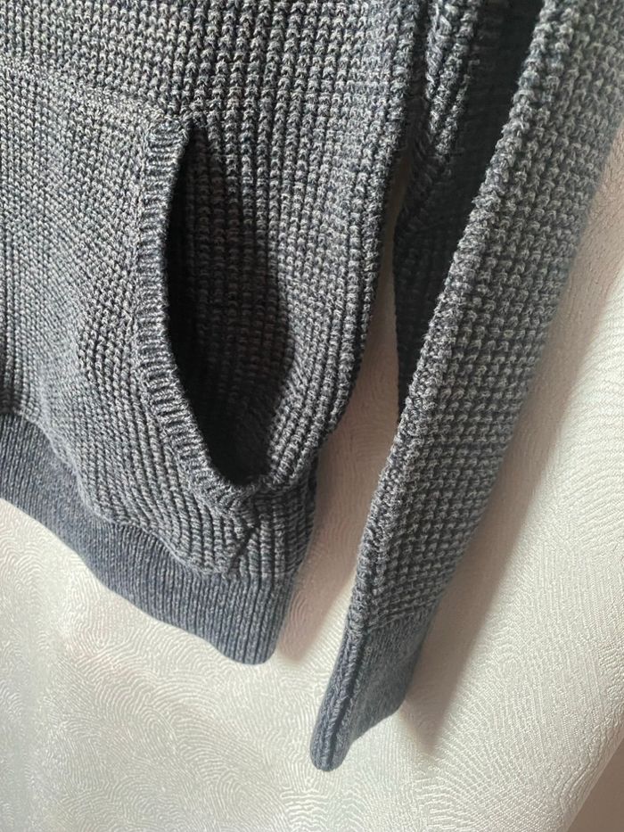 Pull coton capuche poche kangourou 10 ans Kiabi - photo numéro 5
