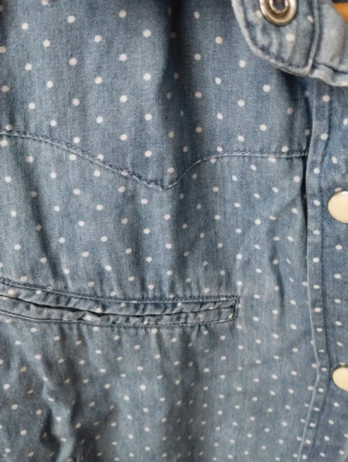 Chemise en jean bizzbee XS - photo numéro 4
