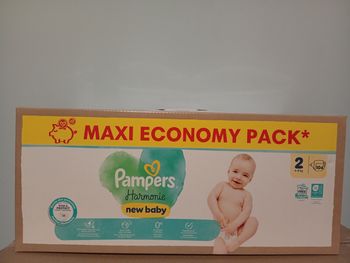 Carton 104 couches Pampers harmonie new baby taille 2
