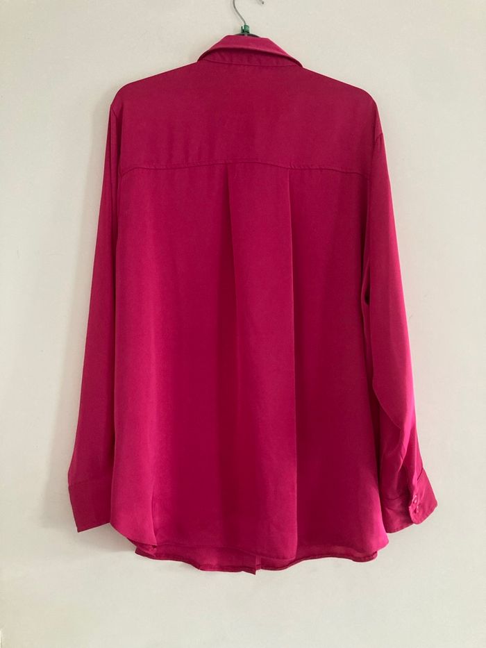 Chemise rose fushia satiné 44 - photo numéro 2