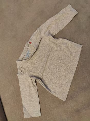 Tee shirt manches longues gris in extenso 6 mois