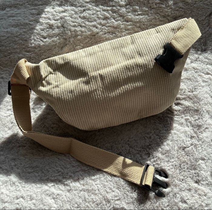 Sac baba beige en velours côtelé - photo numéro 2