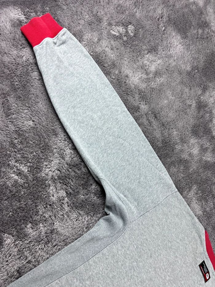 Sweat Nike logo brodé vintage rare gris et rouge Taille S - photo numéro 15