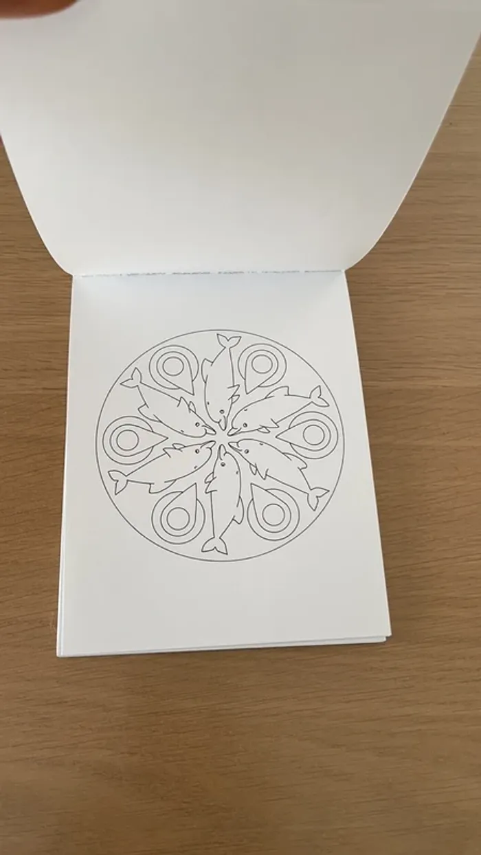 Coloriage mandala, océan - photo numéro 3