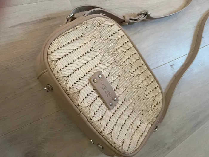 Fuchsia Paris beige purse sac à main - photo numéro 5