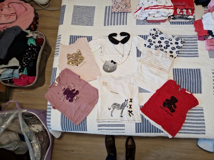 Tee shirts lot fille