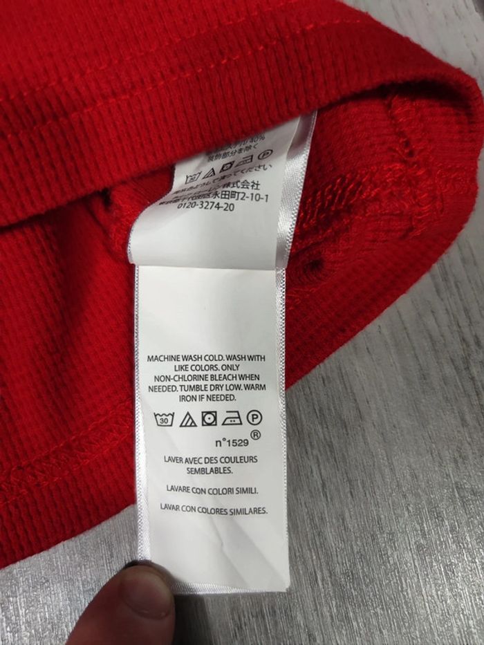 Pull Col Rond Ralph Lauren Nid D'abeilles Rouge Logo Brodé Jaune Taille S Homme - photo numéro 9