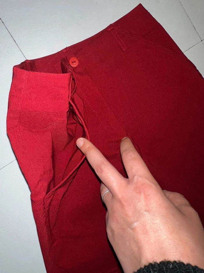 Jean rouge Camaïeu T36 neuf - photo numéro 5