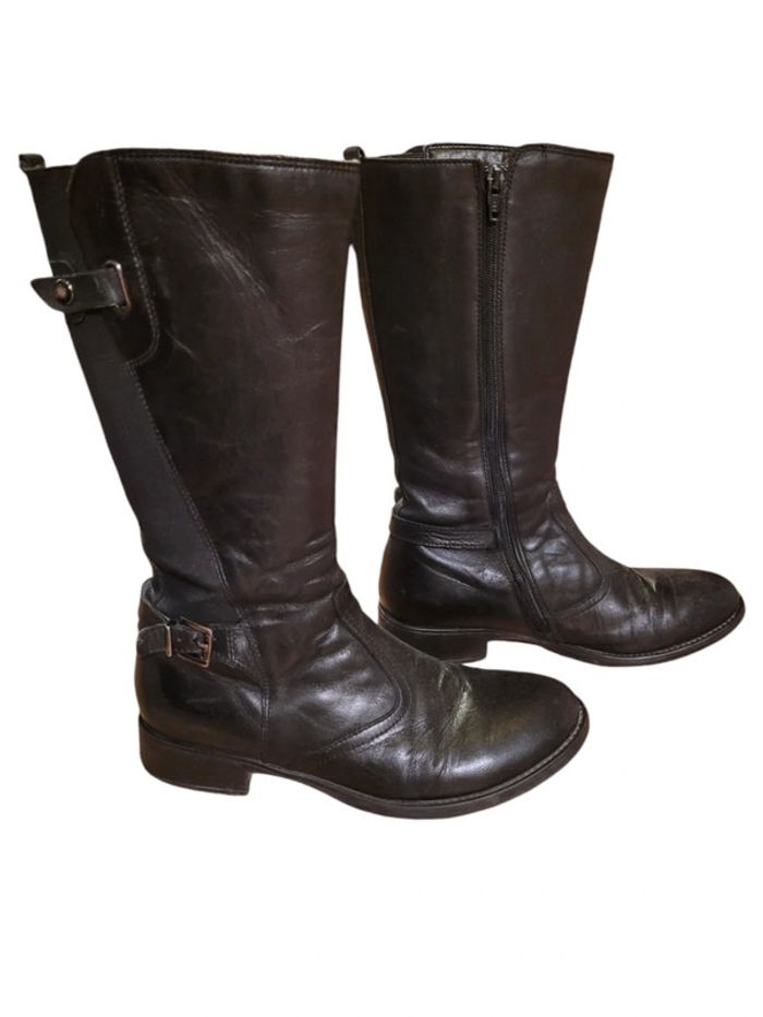 Bottes en cuir noir 36