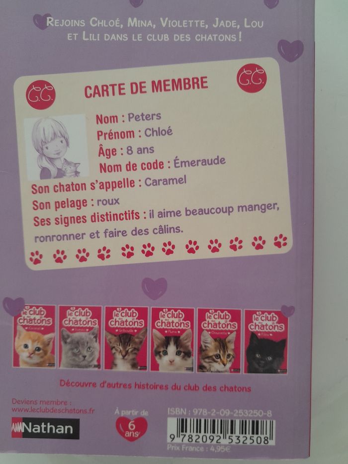 Lot 4 livres le club des chatons - photo numéro 3