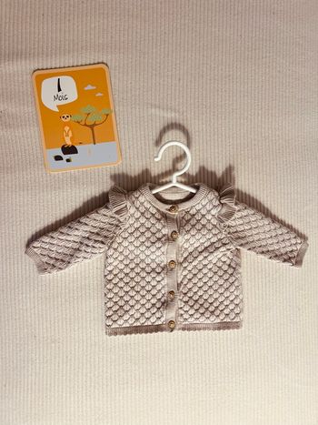 Gilet C&A taille 1 mois 