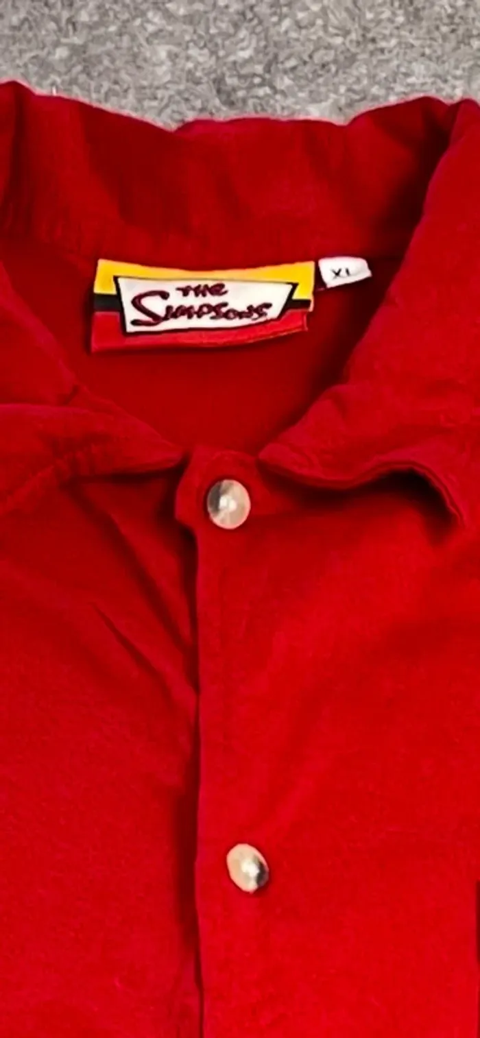 Chemise The Simpsons XL vintage 🔥 Bart Skateboard édition rare rétro streetwear - photo numéro 10