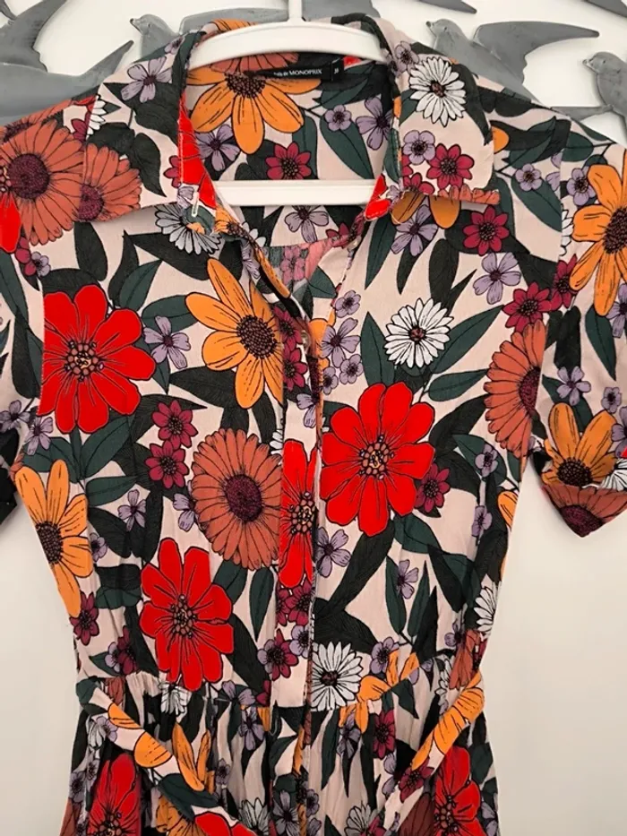 Robe amaretti Monoprix fleuri 36