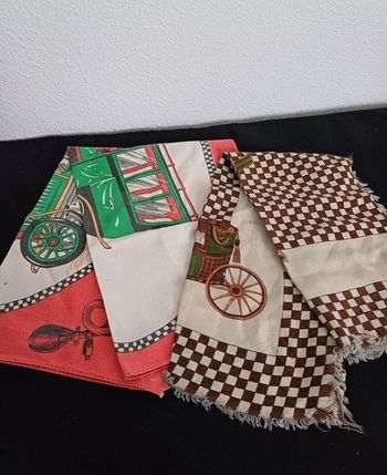 Foulard et torchon vintage 