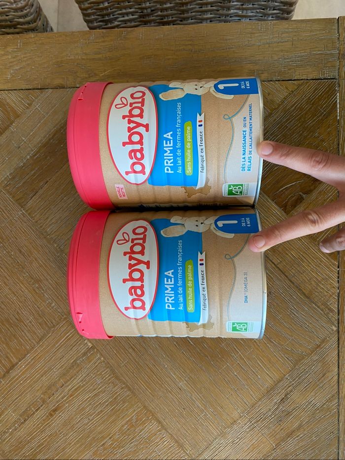 Lot de 2 boîtes de lait BABYBIO PRIMEA 1er âge - photo numéro 3