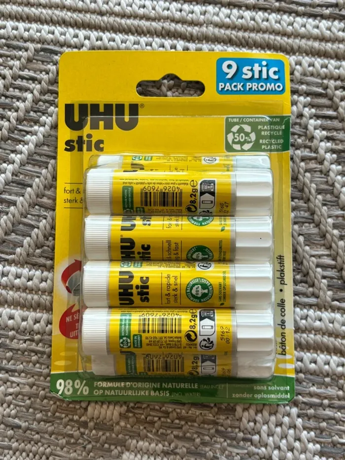Colle UHU stic 8,2g x9