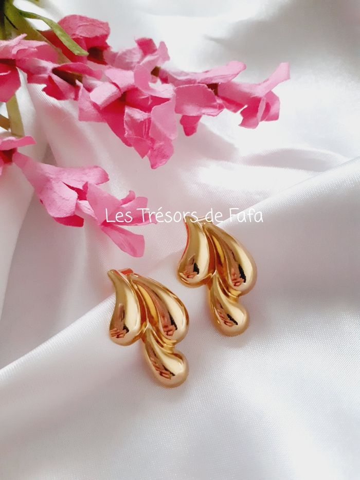Boucles d'oreilles ALESSIA en acier inoxydable