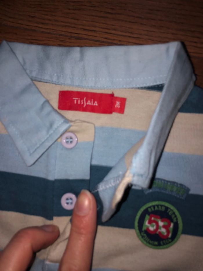 T shirt manche longue 🌺 3 mois neuf sans étiquette - photo numéro 2