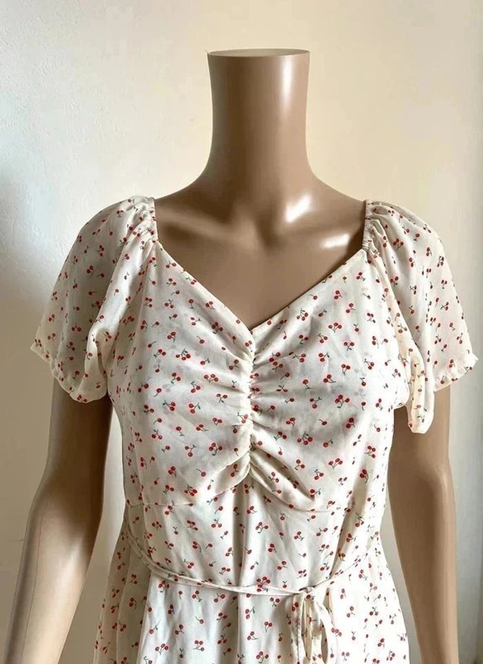 Robe printanière à motifs cerises Corée du Sud taille unique - photo numéro 6