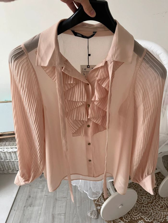 Chemise rose Zara neuve