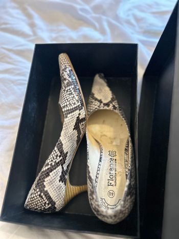 Escarpins Florence en motifs serpents en cuir 100 % italienne