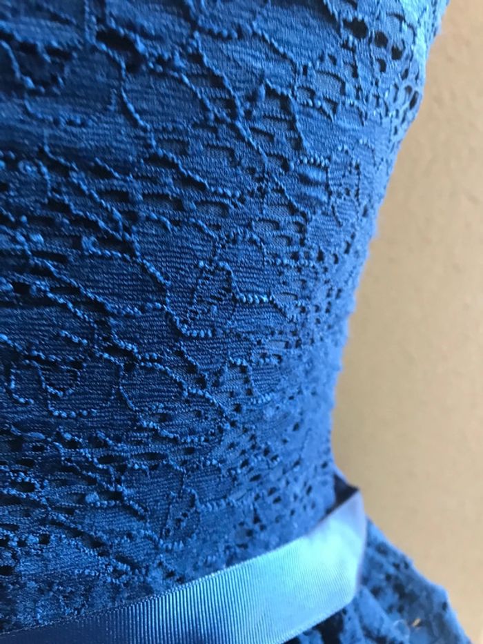 Morgan robe bustier taille 40 bleu marine quasi neuve - photo numéro 7