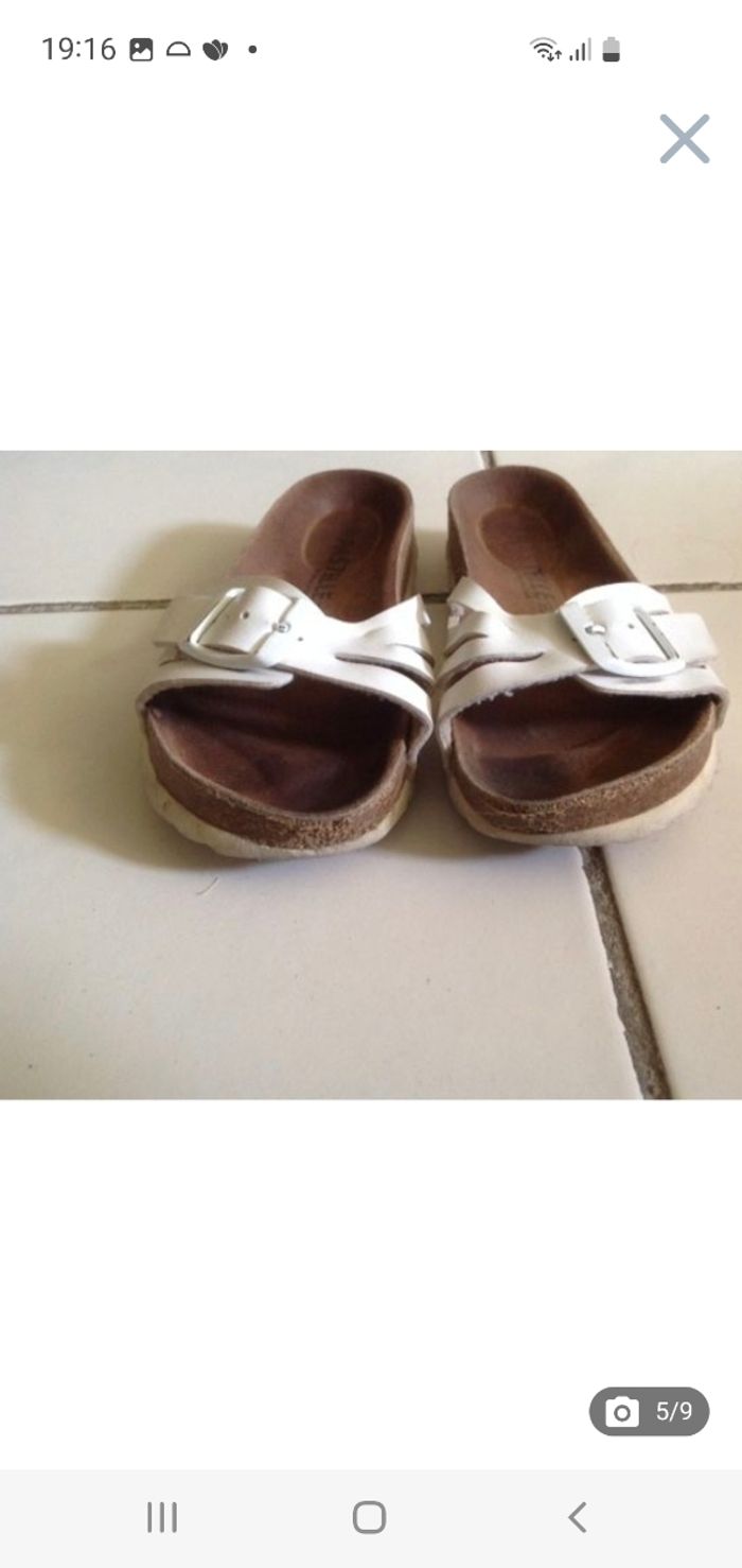 Mules / claquettes blanches Pastelle pointure 28 - photo numéro 5