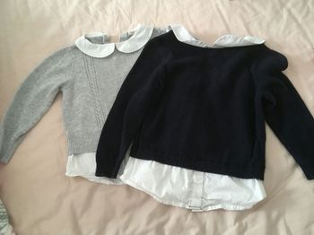 Lot 2 pulls chemise 3 ans