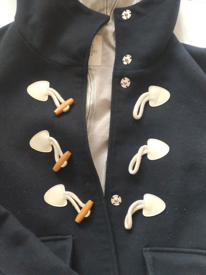 Veste intersaison EDC by Esprit avec capuche bleu marine M très bon état - photo numéro 8