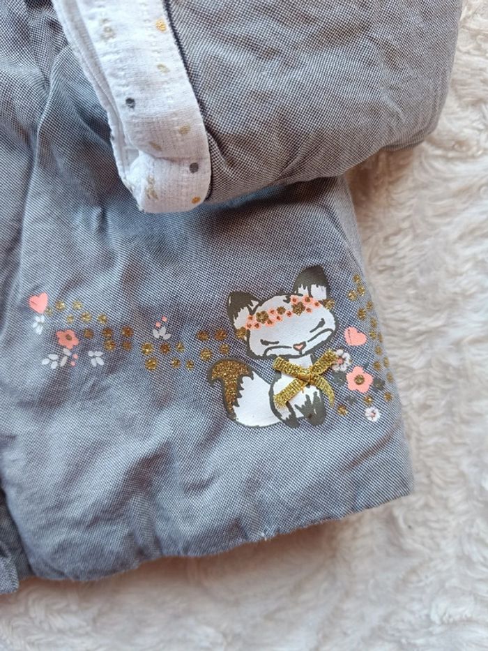 Manteau à capuche Fille 12 mois renard Orchestra - photo numéro 5