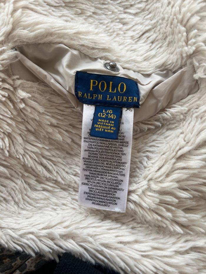 Manteau, doudoune, réversible, creme 12/14 ans  Ralph Lauren - photo numéro 6