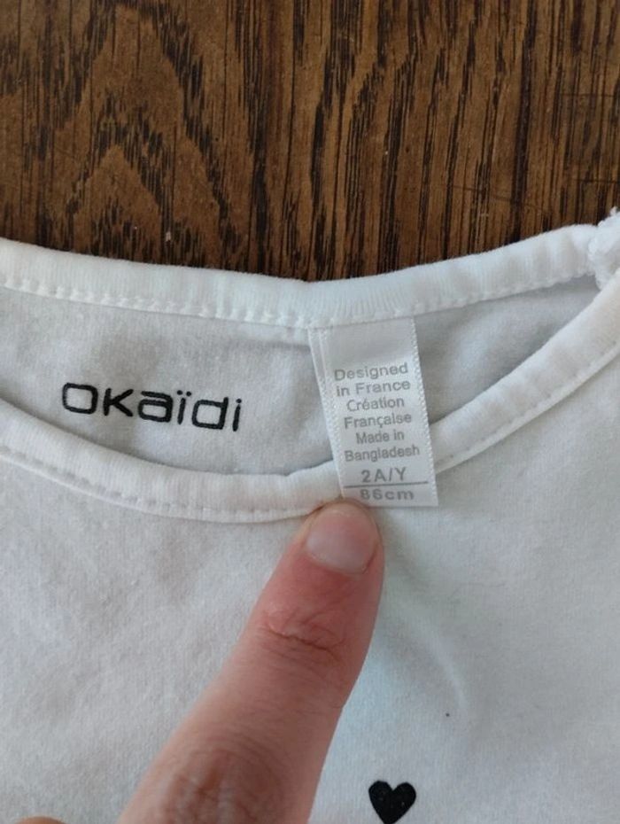 T-shirt blanc à coeurs 🖤 - photo numéro 4