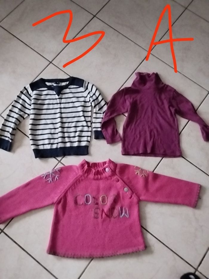 Lot pull fille 3 ans