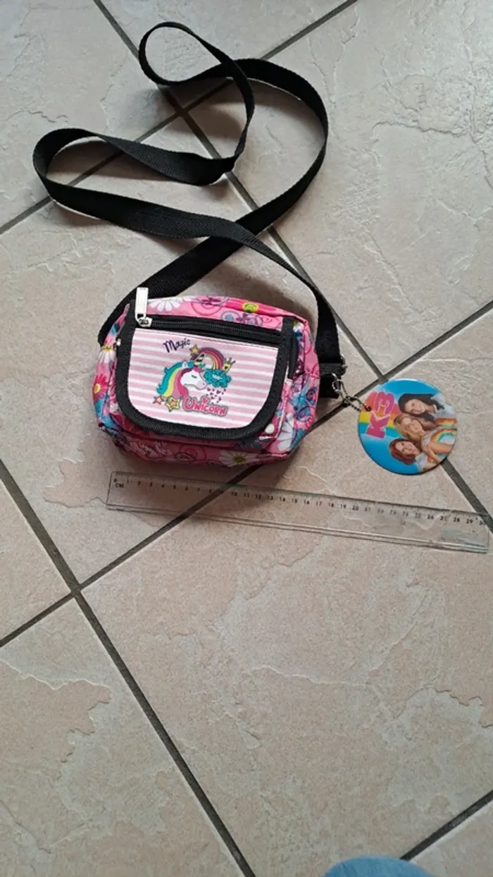 Sac fille licorne rose - photo numéro 2