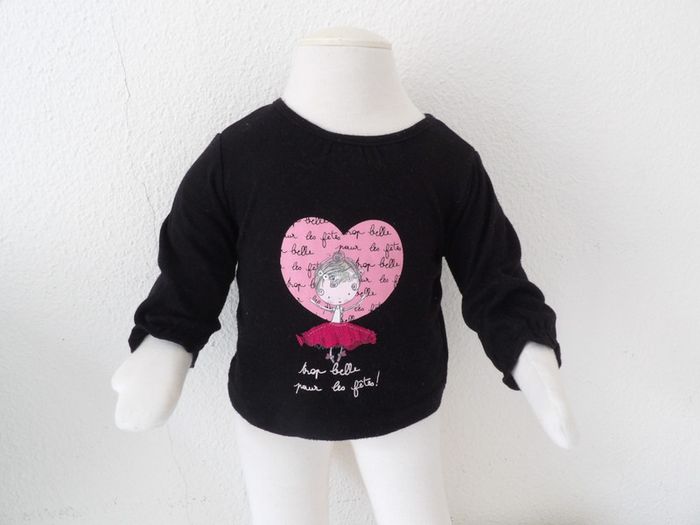 Tee shirt manches longues fille - 3 mois