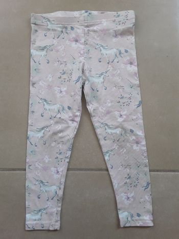 Leggings rose licorne 4-5 ans PRIMARK BE
