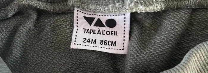 Pantalon style jogging vert garçon 24 mois – Tape à l’œil 🌿 - photo numéro 3