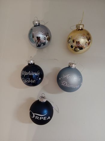 Boule de Noël personnalisé