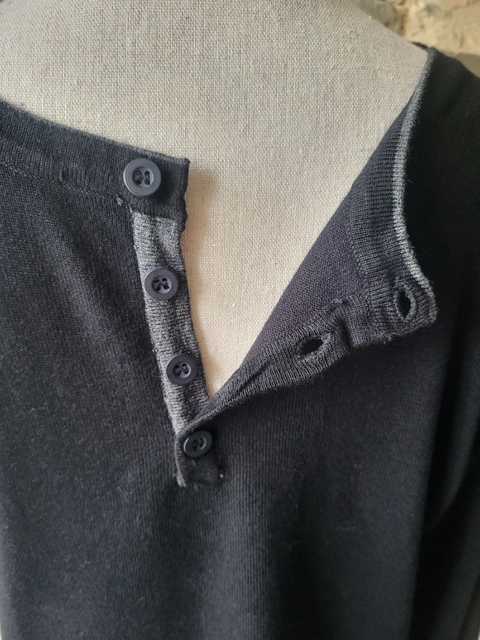 Pull fin noir U Collection Taille M - photo numéro 5