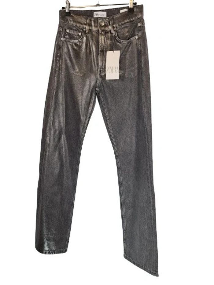 Jeans argenté zara