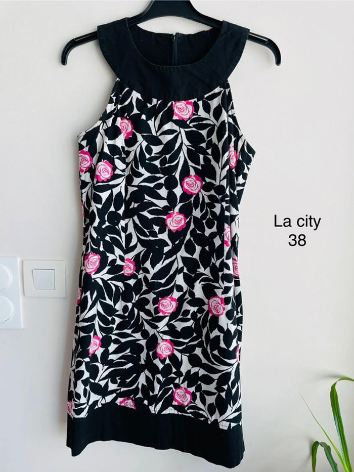 Robe été femme rose noir - photo numéro 3
