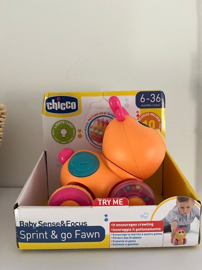 CHICCO - Faon Sprint&go - Orange et rose - Dès 6 mois