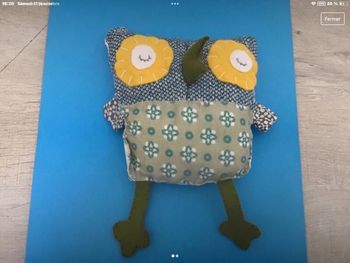 Peluche tissu chouette