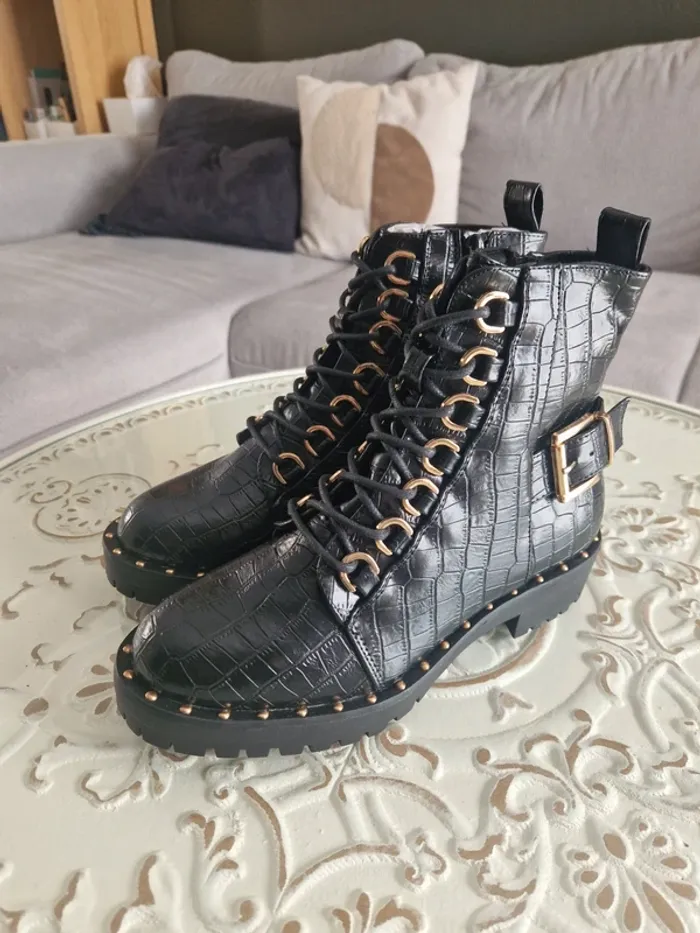 Bottines noires Asos Design – Taille 38 - photo numéro 2