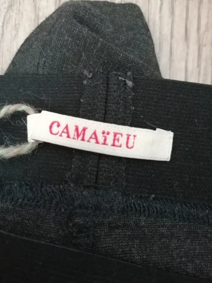 Pantalon legging gris chiné élastique à la taille / camaïeu / (M) - photo numéro 7