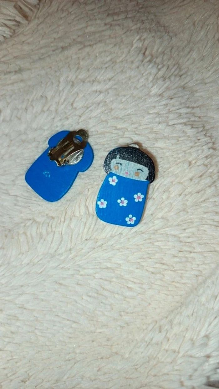 Boucles d'oreilles japon 🔸 clips - photo numéro 6