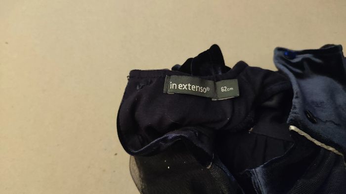 robe noire velours 3 mois in extenso - photo numéro 3